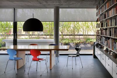 Sistemas de enrollables, SG 4930, Multiscreen 1-10%, Room shot "Bateman's Row Penthouse Apartment", London, United Kingdom