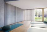 Curtain Systems, SG 3870, Yoga room, recessed curtain track Curtain Systems, SG 3870, Yoga room, recessed curtain track