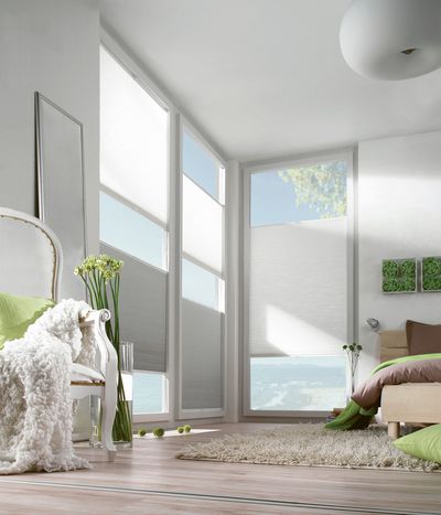 Systèmes de stores plissés, SG 8500, DUETTE® Fixé Unix, 20002, DUETTE® Classic Dark, 20093, BB24