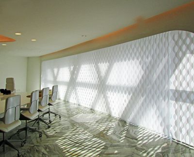 Vertical Blind Systems, SG 2960, Multi Visio, Room shot "Al Bidda Tower", Doha, Qatar, Vertical Waves