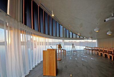 Systèmes de rideaux, SG 5600, Customer Fabrics, Bunurong Memorial Park – The Sanctuary, Bangholme, Australia, Wave