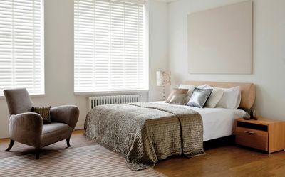 Sistemas de Venecianas, SG 8960, Wood slats, 50mm Soft White, Natural tape