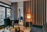 Curtain Systems, SG 6465, Colorama Dimout, The Queen Fisher Suite, Copenhagen, Denmark, Wave