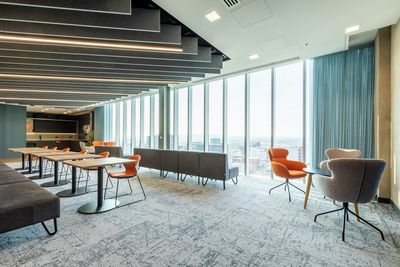 Curtain Systems, SG 5600, Colorama 1, Virgin Money, Glasgow, Scotland, United Kingdom